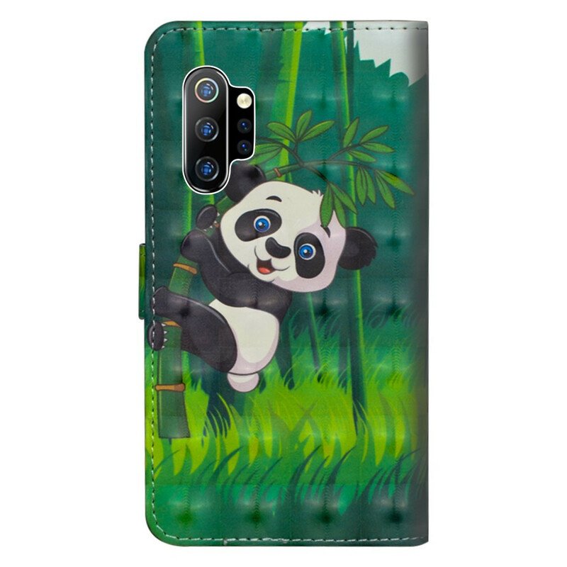 Fodral Samsung Galaxy Note 10 Plus Panda Och Bambu