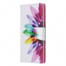 Folio-fodral Samsung Galaxy Note 10 Plus Akvarell Blomma