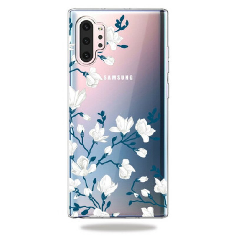 Mobilskal Samsung Galaxy Note 10 Plus Vita Blommor