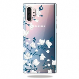 Mobilskal Samsung Galaxy Note 10 Plus Vita Blommor