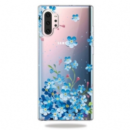 Skal Samsung Galaxy Note 10 Plus Blå Blommor