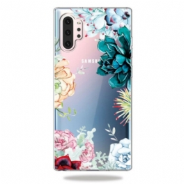 Skal Samsung Galaxy Note 10 Plus Sömlös Akvarell Blommor