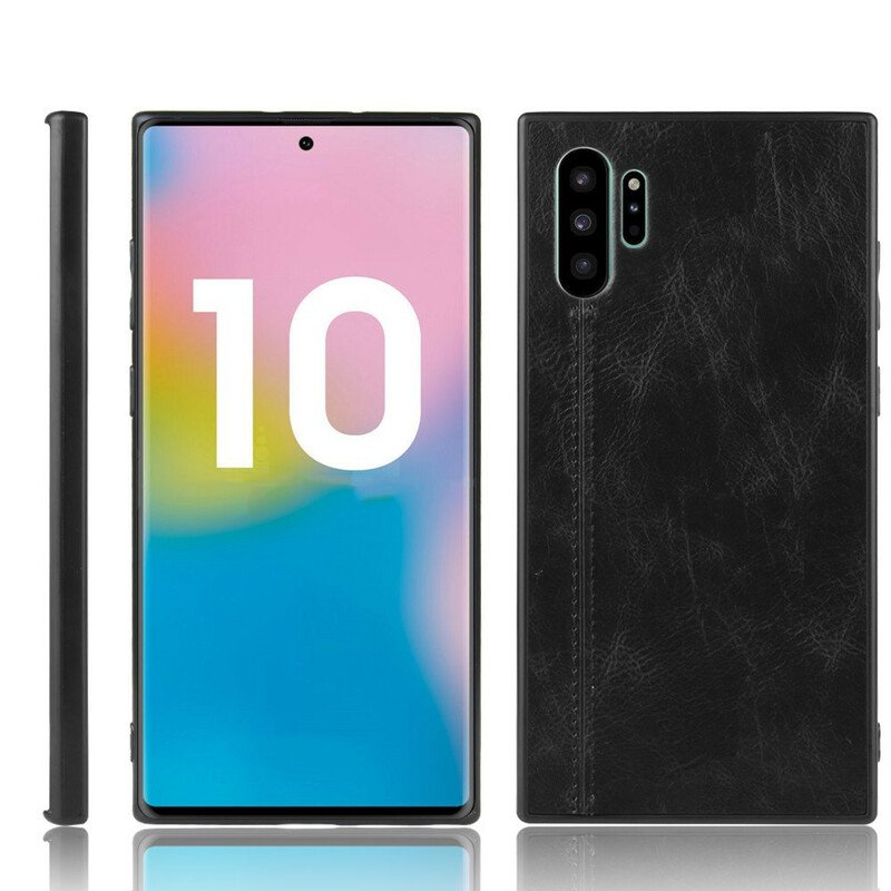 Skal Samsung Galaxy Note 10 Plus Stil Lädersömmar