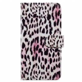 Fodral Samsung Galaxy A55 5g Leopardtrycksband