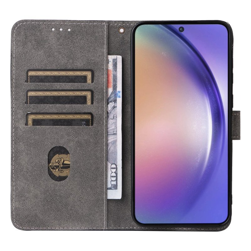 Fodral Samsung Galaxy A55 5g Rfid-blockeringsrem I Mockastil