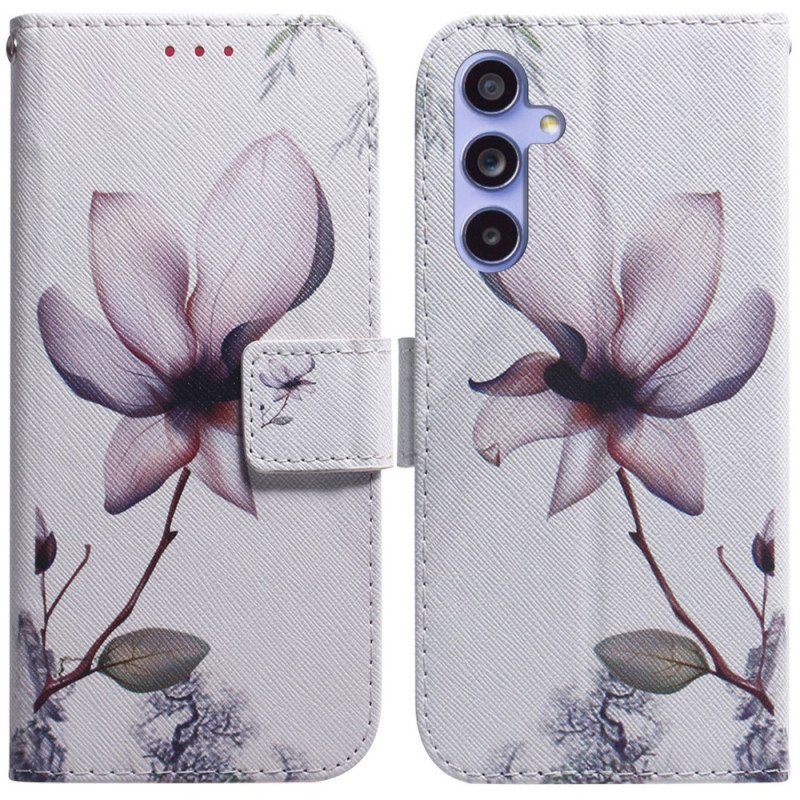 Fodral Samsung Galaxy A55 5g Rosa Blomma