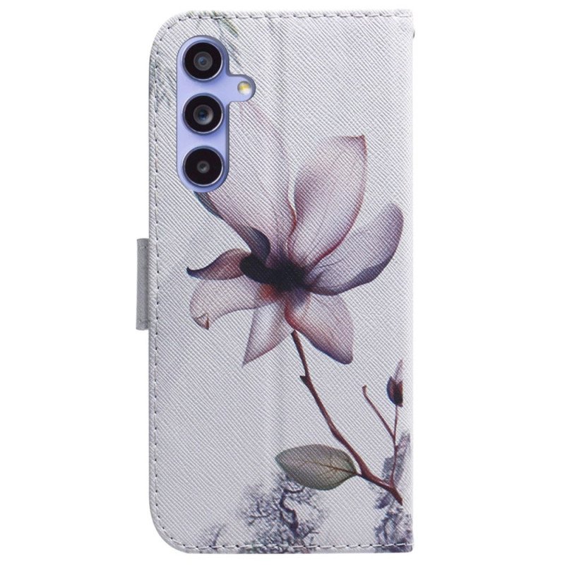 Fodral Samsung Galaxy A55 5g Rosa Blomma