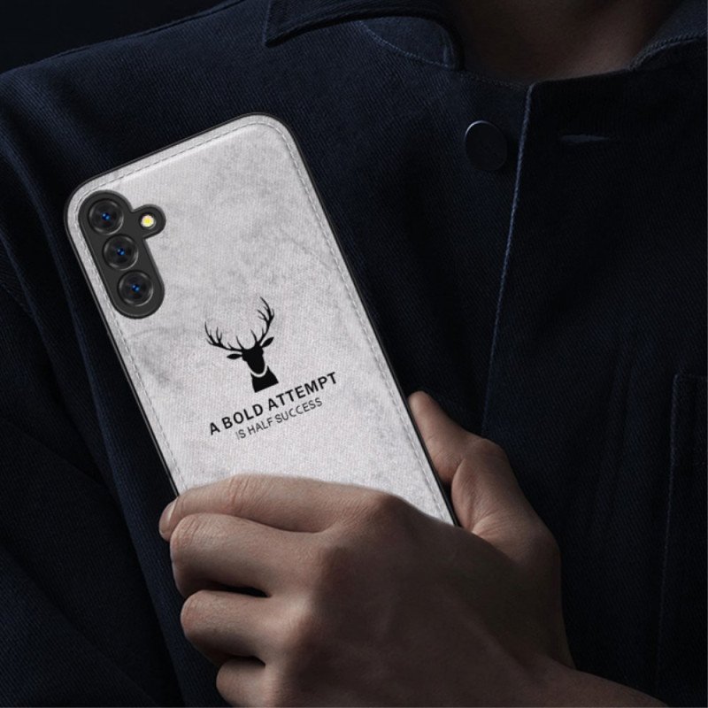 Skal För Samsung Galaxy A55 5g Faux Deer Leather