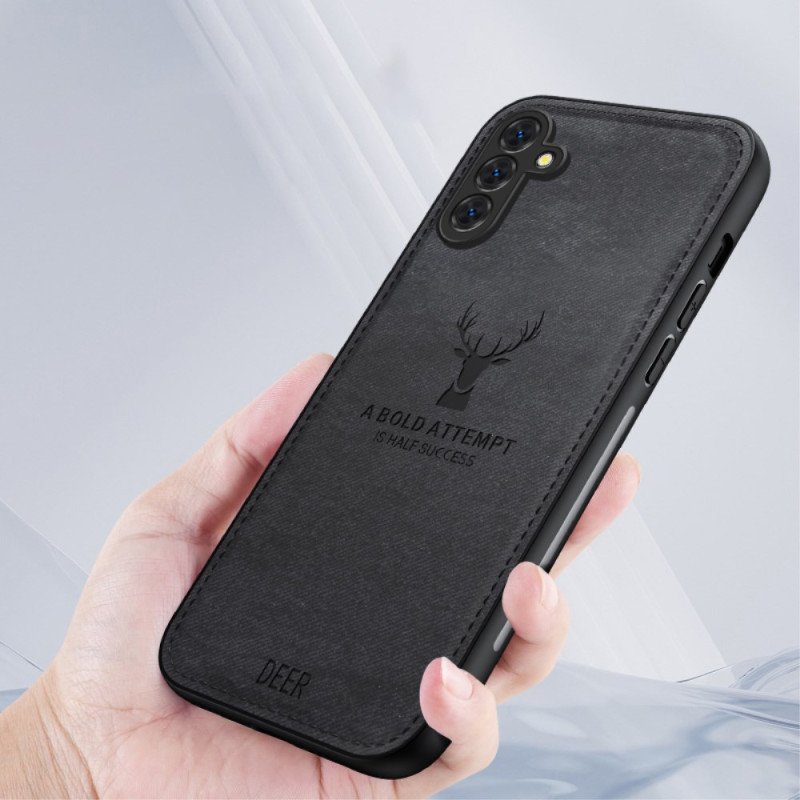 Skal För Samsung Galaxy A55 5g Faux Deer Leather