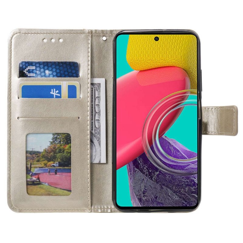 Fodral Samsung Galaxy M33 5G Med Kedjar Strappy Sun Mandala