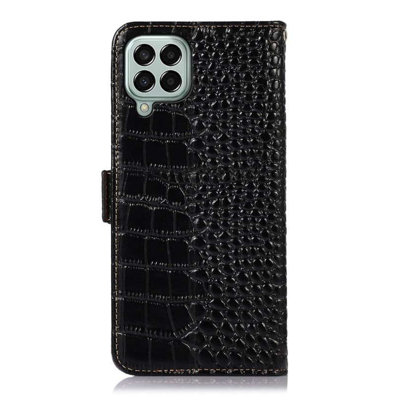 Folio-fodral Samsung Galaxy M33 5G Crocodile Style Rfid