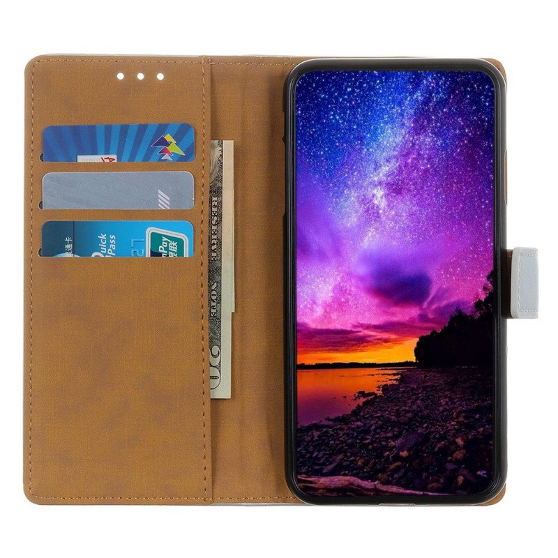 Folio-fodral Samsung Galaxy M33 5G Enkel Läderstil