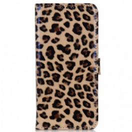 Folio-fodral Samsung Galaxy M33 5G Lilla Leopardeffekten