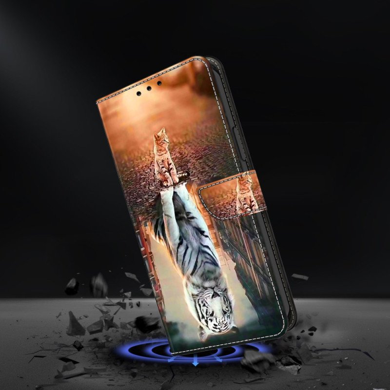 Fodral För Xiaomi Redmi Note 13 5g Med 3d Kitten Dream-mönster