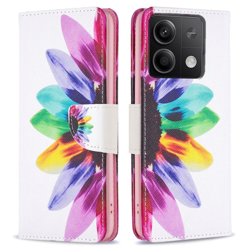 Fodral Xiaomi Redmi Note 13 5g Akvarellblomma