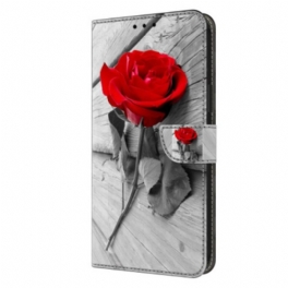 Läderfodral Xiaomi Redmi Note 13 5g Telefonfodral Rosa