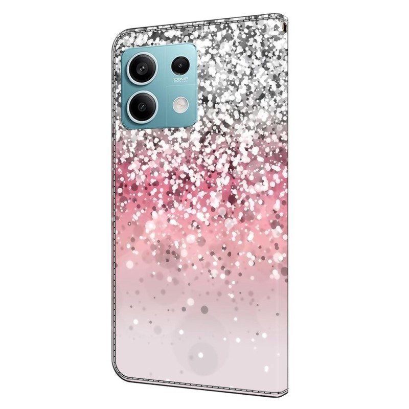 Läderskal Fodral Xiaomi Redmi Note 13 5g Gradient Glitter