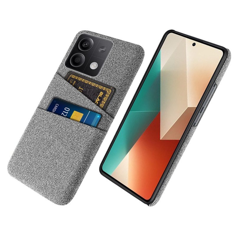 Skal Xiaomi Redmi Note 13 5g Dubbel Korthållare I Tyg