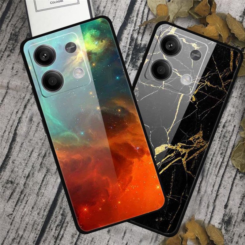 Skal Xiaomi Redmi Note 13 5g Färgglad Nebulosa Härdat Glas