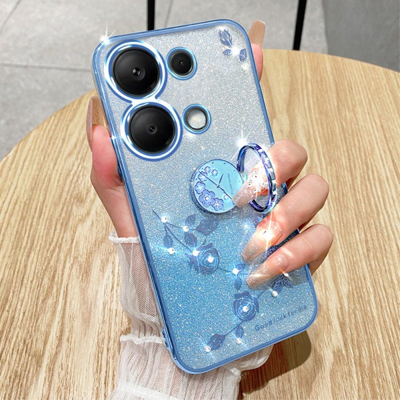 Skal Xiaomi Redmi Note 13 5g Kadem Glitter Och Rhinestone Support