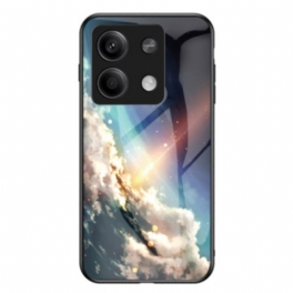 Skal Xiaomi Redmi Note 13 5g Telefonfodral Lysande Stjärnhimmel Härdat Glas