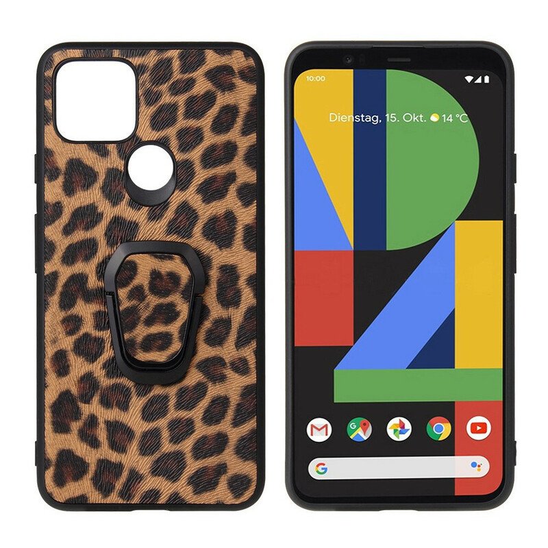 Skal Google Pixel 5 Ringstöd I Leopardstil