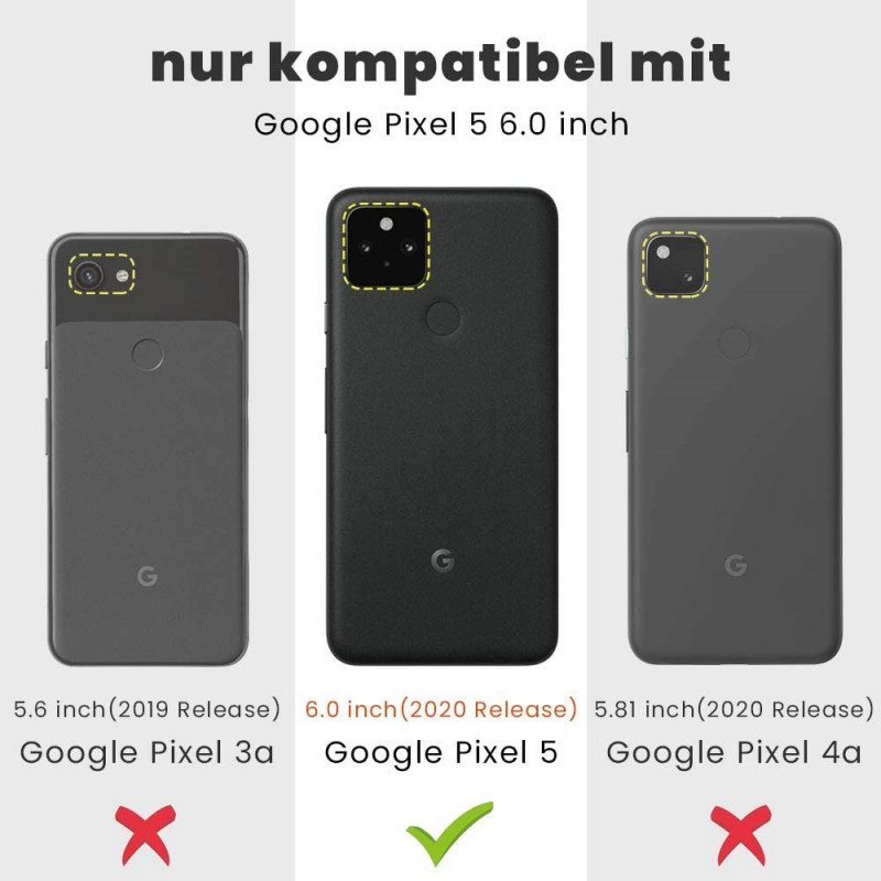 Skal Google Pixel 5 Transparent Kristallklart