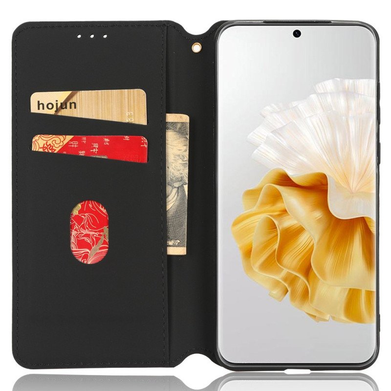 Folio-fodral Huawei P60 Pro Läderfodral 3d-mönster