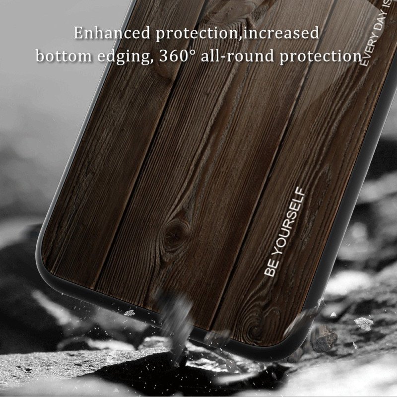 Mobilskal Huawei Mate 50 Pro Trädesign Härdat Glas