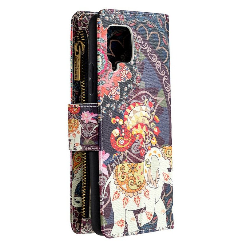 Fodral Samsung Galaxy A42 5G Elephant Zip-ficka