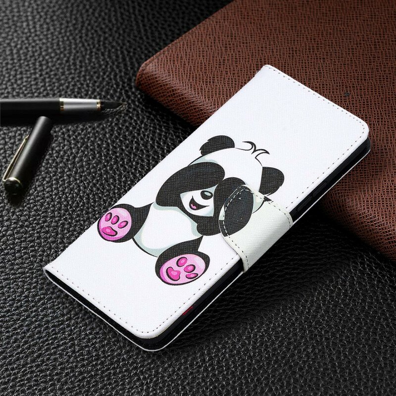 Folio-fodral Samsung Galaxy A42 5G Panda Kul