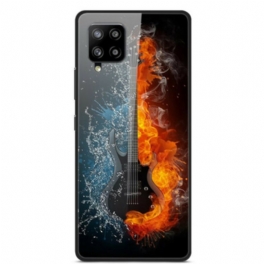 Mobilskal Samsung Galaxy A42 5G Gitarr I Härdat Glas