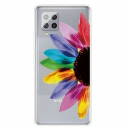 Skal Samsung Galaxy A42 5G Färgglad Blomma