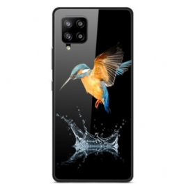 Skal Samsung Galaxy A42 5G Kronfågel Härdat Glas