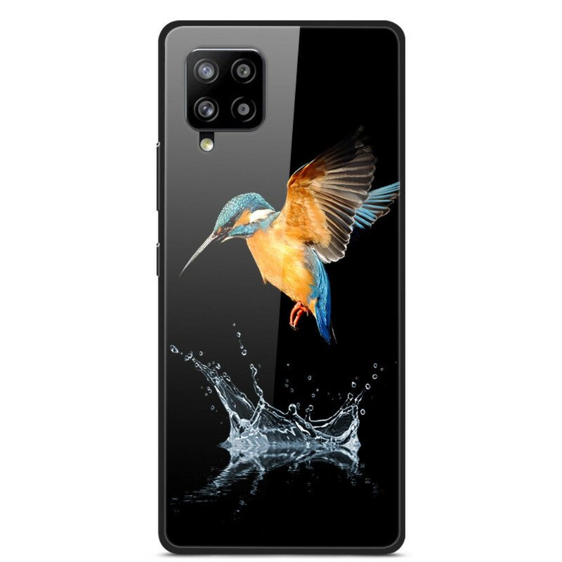 Skal Samsung Galaxy A42 5G Kronfågel Härdat Glas