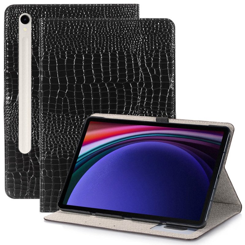 Fodral Samsung Galaxy Tab S9 Krokodilstil