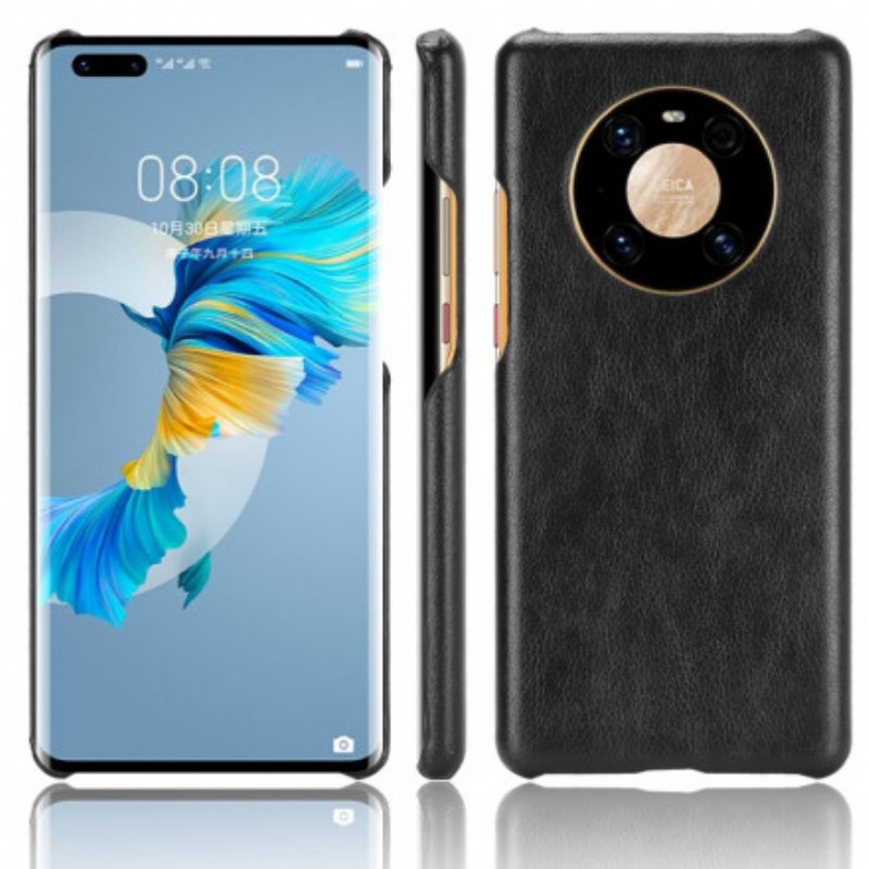 Mobilskal Huawei Mate 40 Pro Litchi Lädereffekt