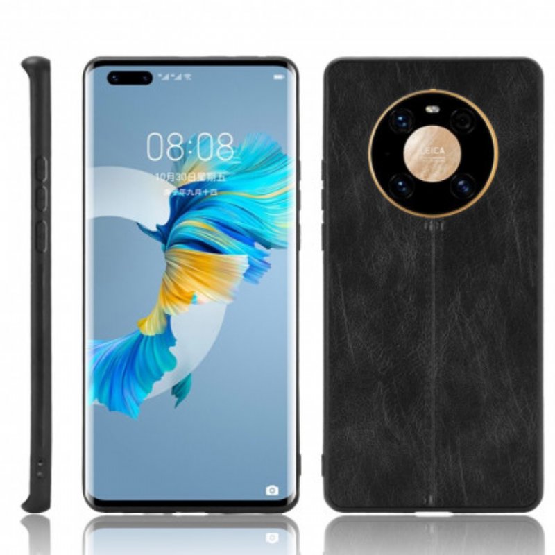 Skal Huawei Mate 40 Pro Couture Lädereffekt