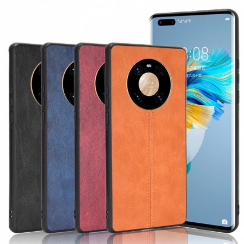 Skal Huawei Mate 40 Pro Couture Lädereffekt