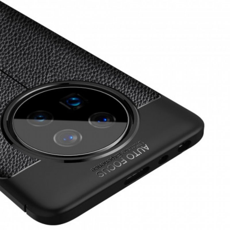 Skal Huawei Mate 40 Pro Lädereffekt Litchi Dubbel Linje