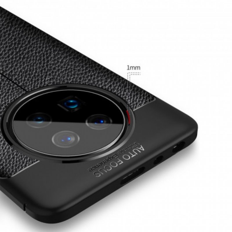 Skal Huawei Mate 40 Pro Lädereffekt Litchi Dubbel Linje