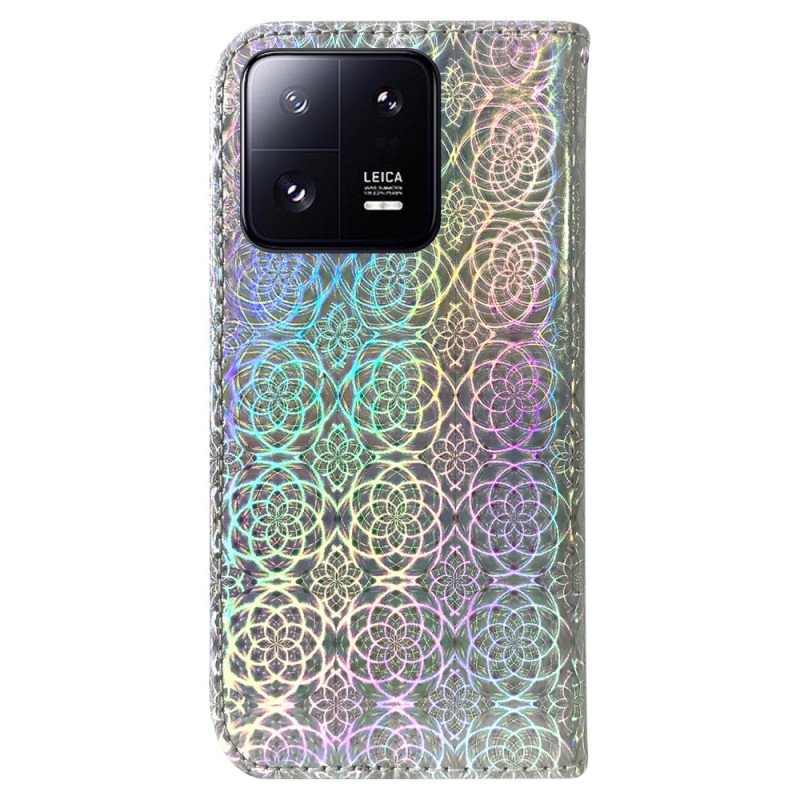 Folio-fodral Xiaomi 13 Pro Med Kedjar Strappy Disco Style