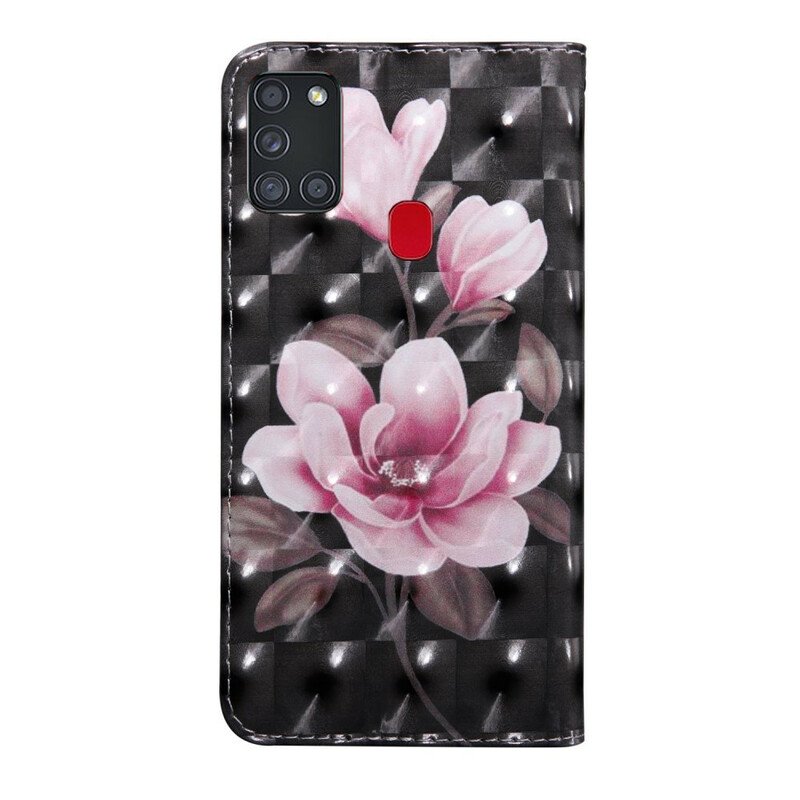 Fodral Samsung Galaxy A21s Blomma Blommor