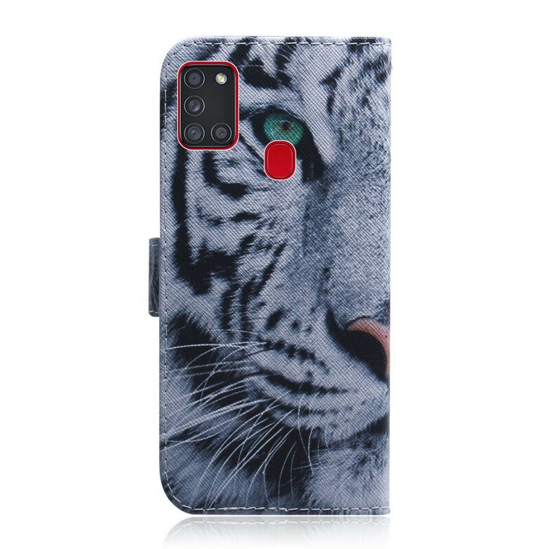 Fodral Samsung Galaxy A21s Tiger Face