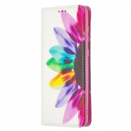 Folio-fodral Samsung Galaxy A21s Akvarell Blomma