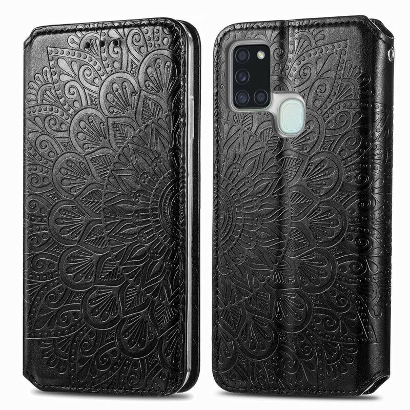 Folio-fodral Samsung Galaxy A21s Läderfodral Mandala