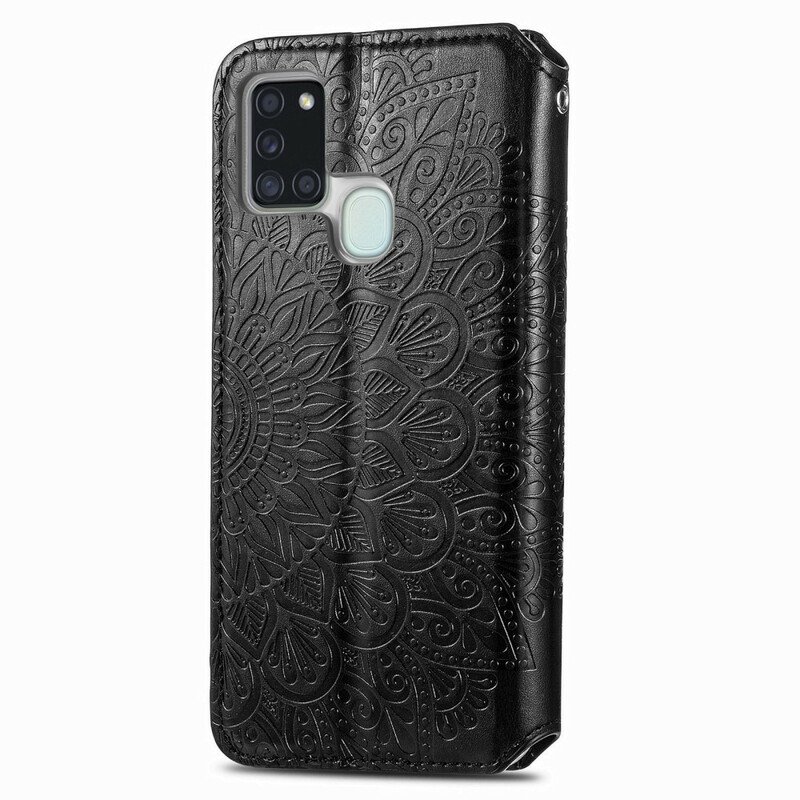 Folio-fodral Samsung Galaxy A21s Läderfodral Mandala