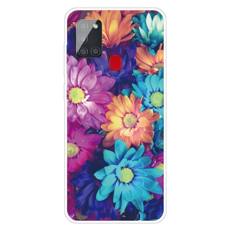 Mobilskal Samsung Galaxy A21s Flexibla Blommor