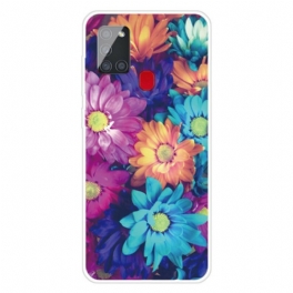 Mobilskal Samsung Galaxy A21s Flexibla Blommor