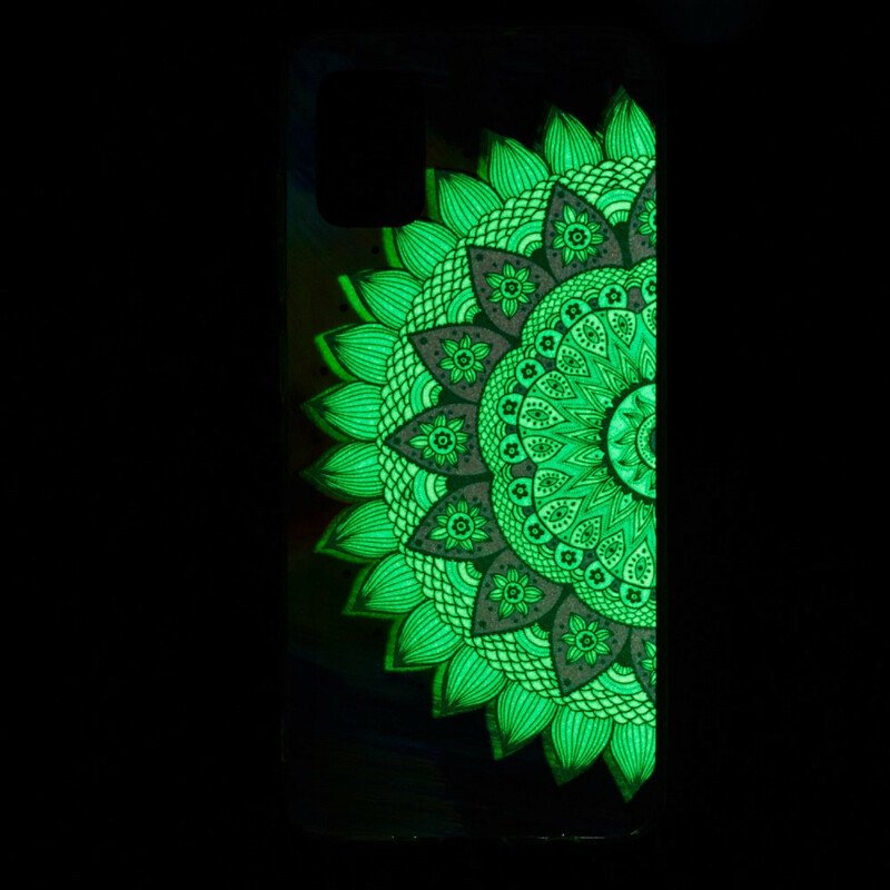 Mobilskal Xiaomi Mi 10 Lite Fluorescerande Färgglada Mandala